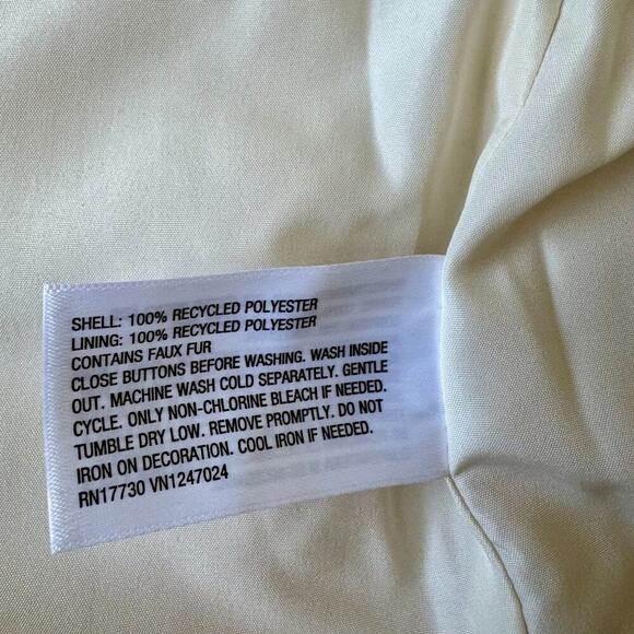 Future Collective Teddy Chain Jacket in Cream - Picture 11 of 11